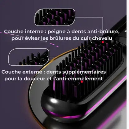 La PREMIÈRE brosse coiffante intelligente pour cheveux courts