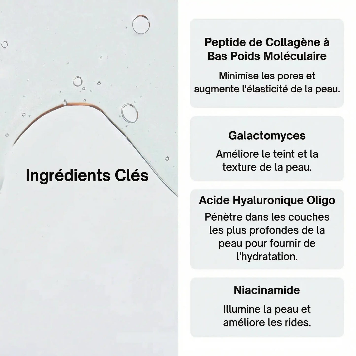 Masque Bio-Collagène Réduit les rides de 75 % après 1 seule application