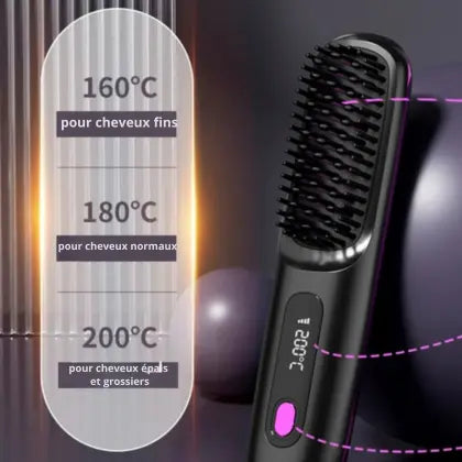 La PREMIÈRE brosse coiffante intelligente pour cheveux courts