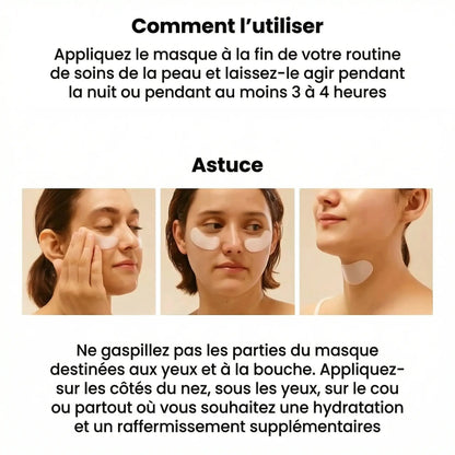 Masque Bio-Collagène Réduit les rides de 75 % après 1 seule application