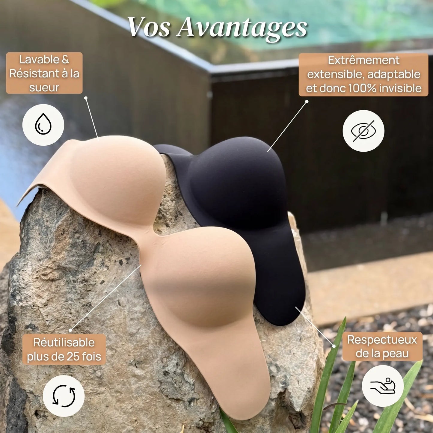 InvisiLift™ Soutien-gorge push-up adhésif invisible